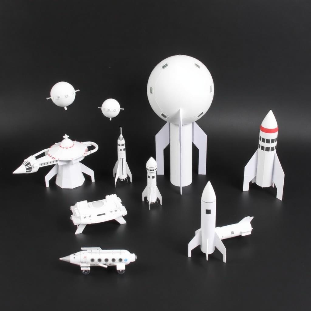 KIT ESPACIAL 3D — FOGUETES E VEÍCULOS